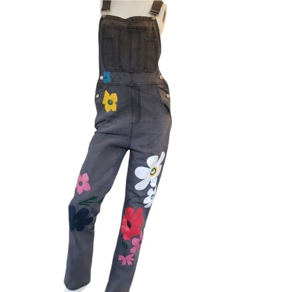 MISSLOOK Boho Denim Overalls - Picture 1 of 10